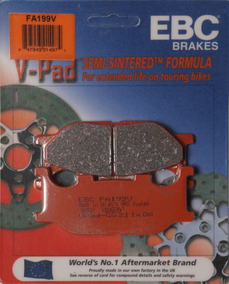 EBC Brake Pads V-Series - FA199V Yamaha Motorcycles 1995-2013