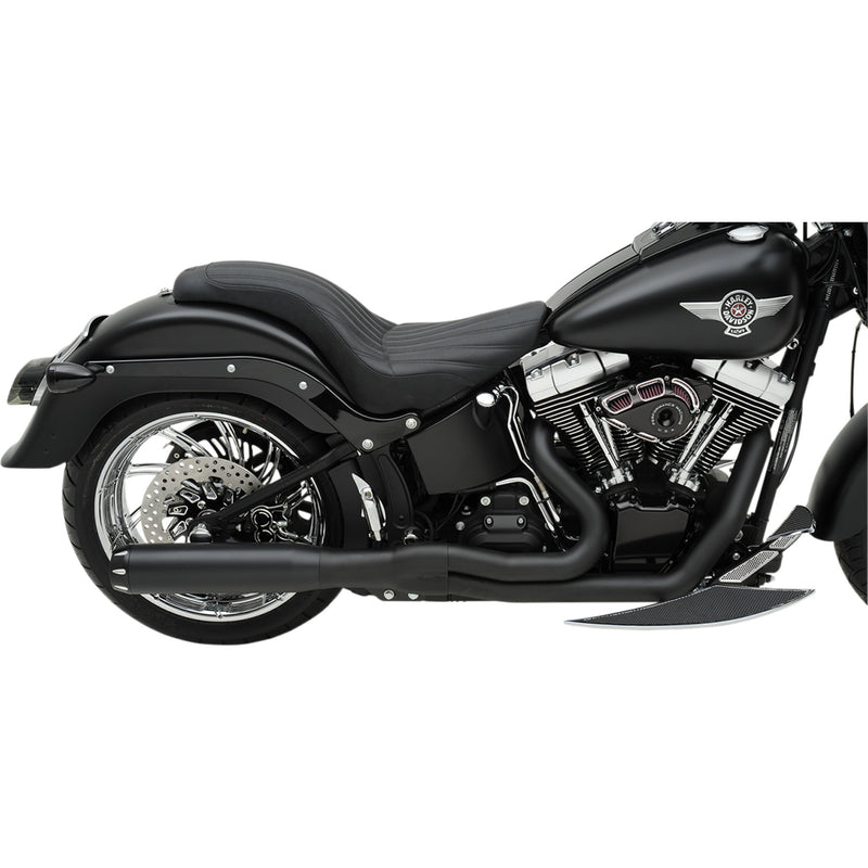 Bassani Xhaust Road Rage II B1 Power 2-Into-1 Exhaust System - 1S18RB For Harley Softail 1986-2017