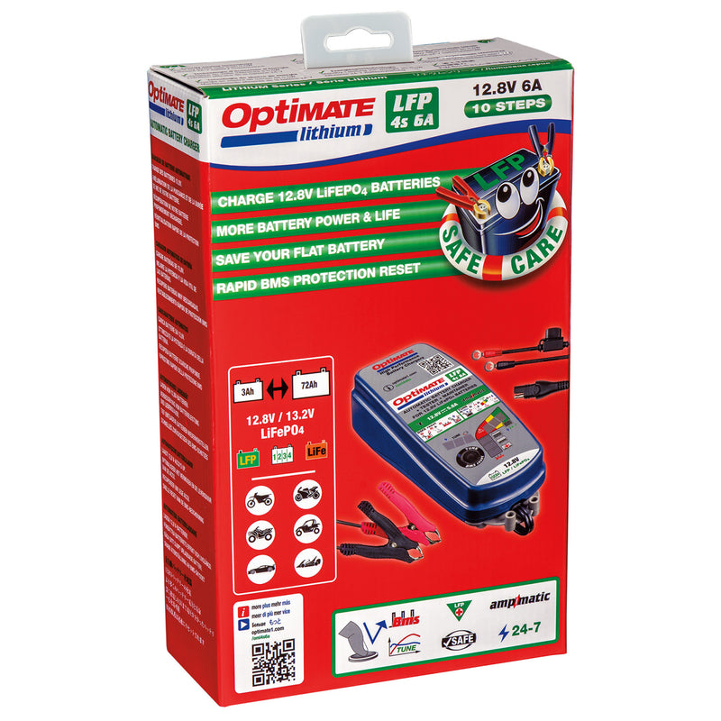 TECMATE 3807-0597 TM391 Optimate™ Lithium LFP 4S 6A Battery Charger Optimate™ Battery Charger - Lithium