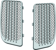 Kuryakyn 7681 Radiator Grills For Twin Cooled Models Chrome & Black (pair) - Photo - Primary