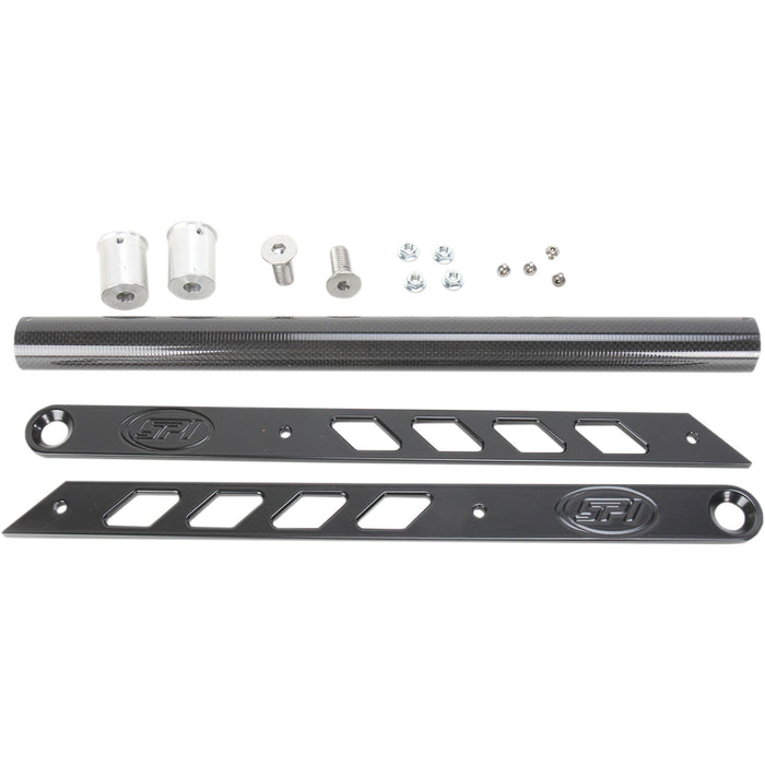 STRAIGHTLINE PERFORMANCE 0530-1325 183-121 Carbon Fiber Rear Bumper Kit Rear Bumper - Carbon Fiber/Black Powdercoat - Ski-Doo