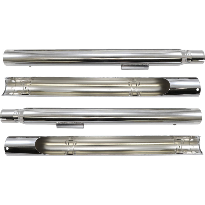 COBRA 1800-1753 6984 Bad Hombre Dual Exhaust System - True Dual Exhaust - Billet Tip - '97-'06 Softail