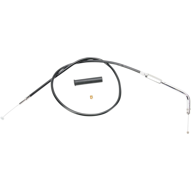 Drag Specialties Black Vinyl Cable Black Vinyl Throttle Cable 27-1/2" - 0650-0324 For Harley Sportster 2004-2008