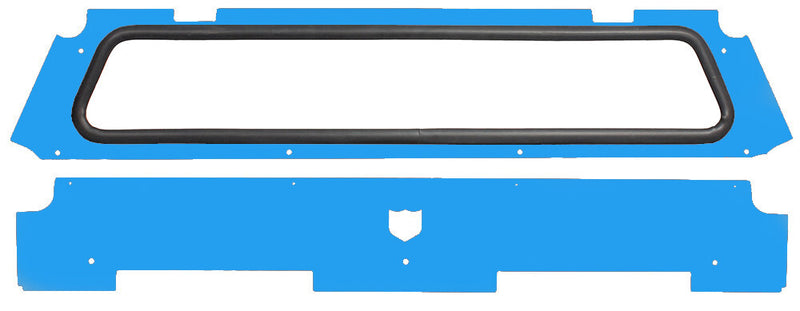 Pro Armor Rear Windshield Voodoo Blue - P141W461VB-689 Polaris RZR 2014-2022