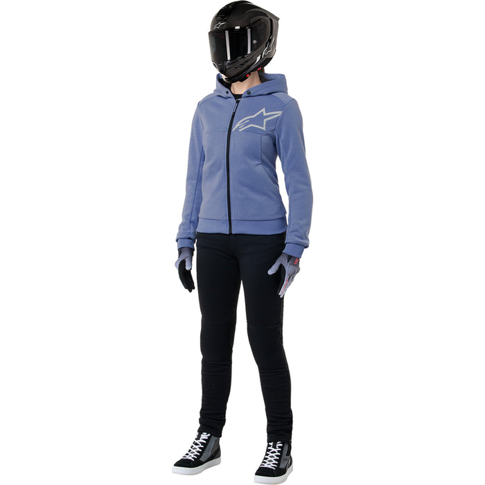 ALPINESTARS Stella Chrome v2 Sport Hoodie Blue - Violet/White