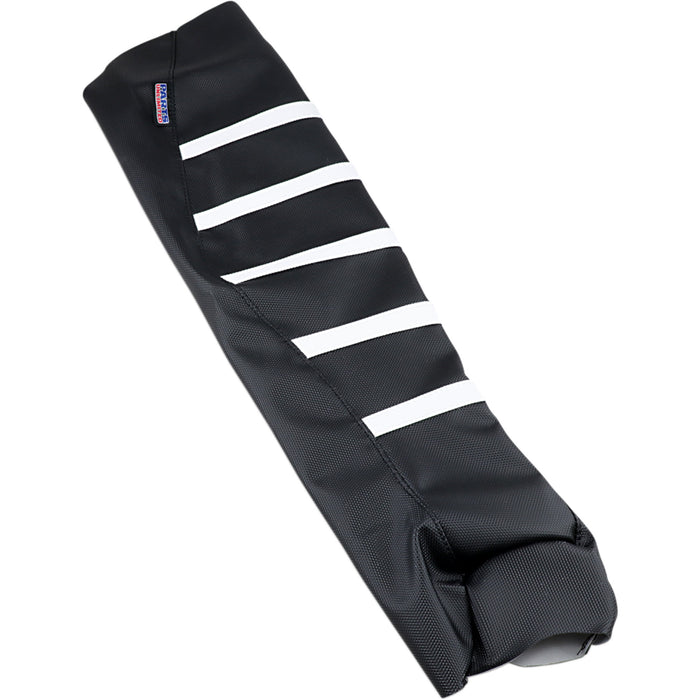 PARTS UNLIMITED 0821-2888 Gripper Seat Cover Ribbed Seat Cover - Black/White - Ski-Doo