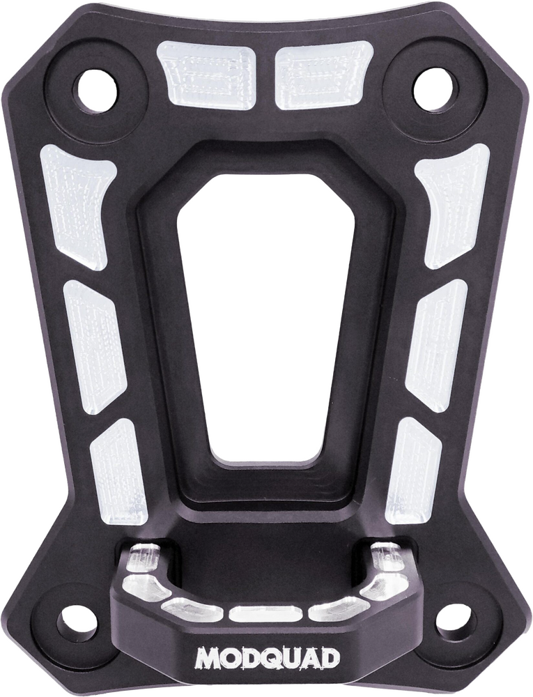 Modquad Rear Diff Plate With Hook - RZR-RDH-PRO-R-BLK For Polaris RZR 2022-2025 | Can-Am Maverick 2024-2025