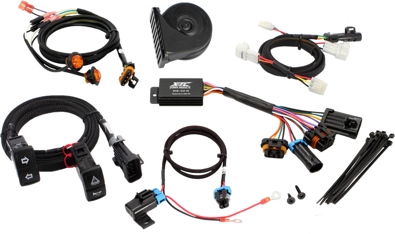 Xtc Power Products Self Canceling T S Kit With Horn - ATS-KAW-RIDG Kawasaki Ridge 2024-2025