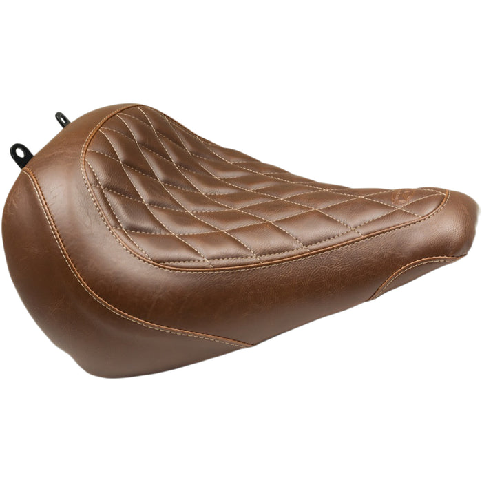 MUSTANG 0802-1234 83023 Wide Tripper™ Solo Seat - without Backrest - Diamond - Brown