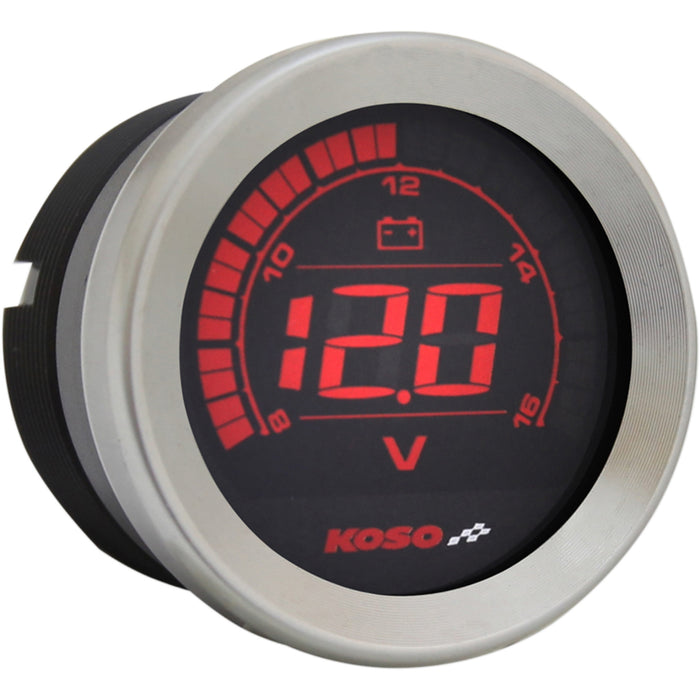 KOSO NORTH AMERICA 2212-0603 BA050300 Replacement Gauge 2" Voltmeter Gauge - Chrome