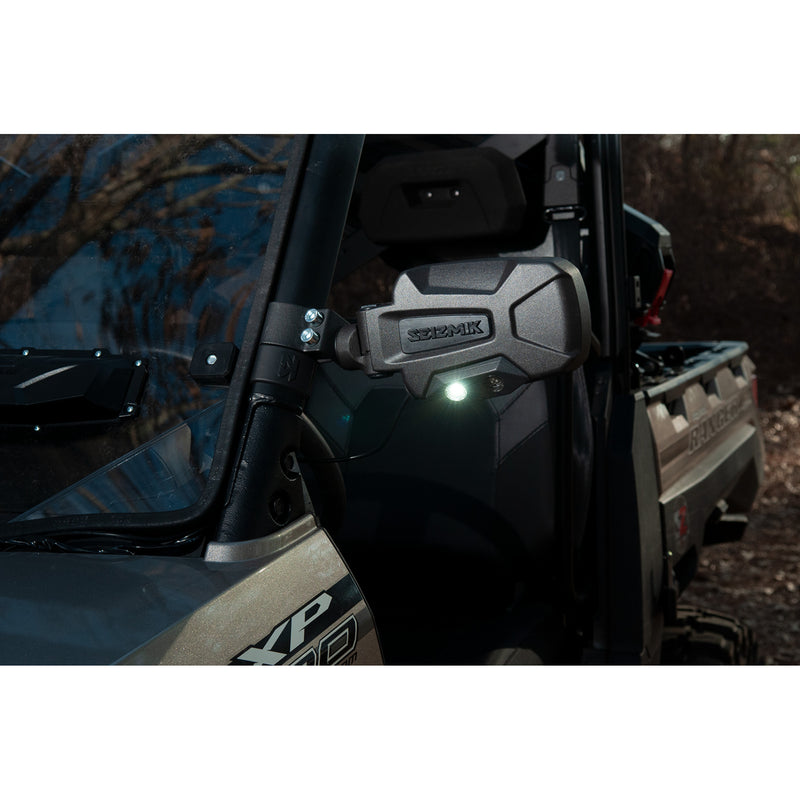 SEIZMIK 0640-1357 56-18088KIT Pursuit Night Vision Sideview Mirrors Mirrors - Pursuit Night Vision - Side View - Rectangle - Black - Pro Fit/Profiled ROPS