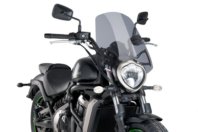 Puig Hi-Tech Parts Windscreen Naked NEW GEN Touring Smoke - 8164H Kawasaki Vulcan 2015-2025