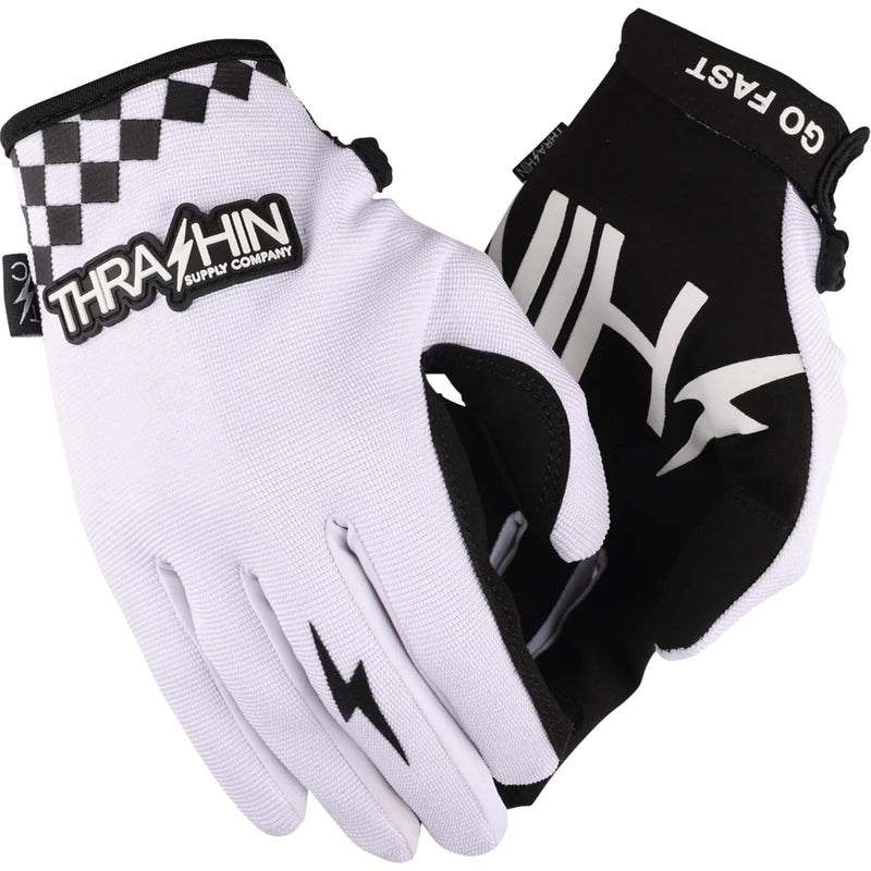 THRASHIN SUPPLY CO. Go Fast Stealth Gloves White