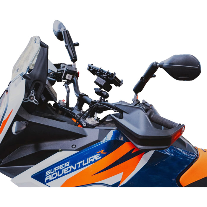RAM MOUNTS 0640-1723 RAM-B-465RU Tough-Mirror™ Right Mirror with Ball Tough-Mirror™ - Side View - Oval - Black - Right with Ball