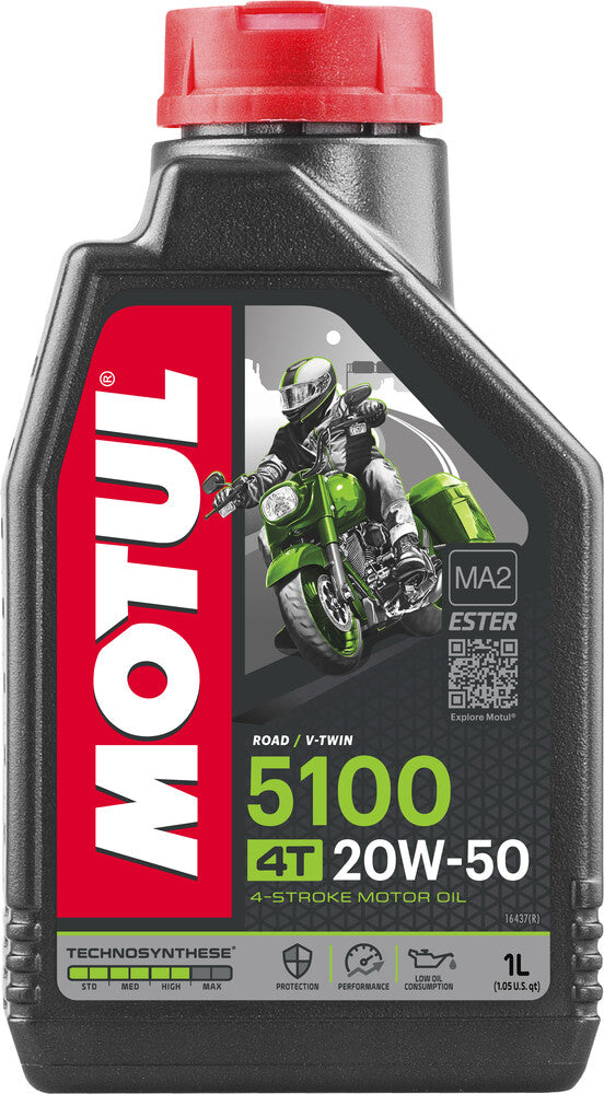 Motul 82-2089 109944 5100 OIL 4T 20W50 1L 12/CASE