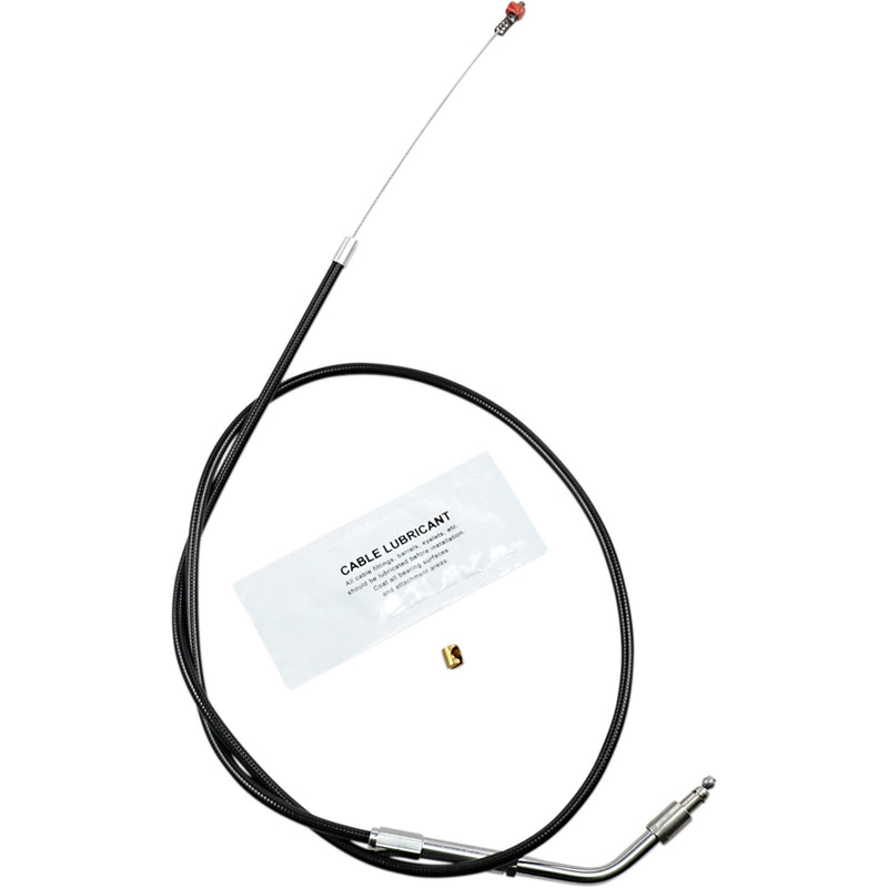 Barnett Black Vinyl Throttle Idle Cable 31-1/2" Length - 101-30-40022 For Harley Sportster 2000-2001