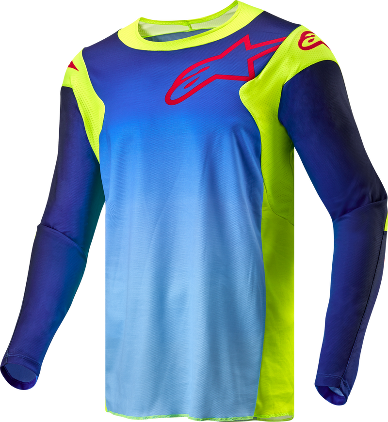 Alpinestars 482-24362X 3761324-525-XXL RACER HOEN JERSEY YELLOW FLUO/BLUE/NIGHT NAVY 2X