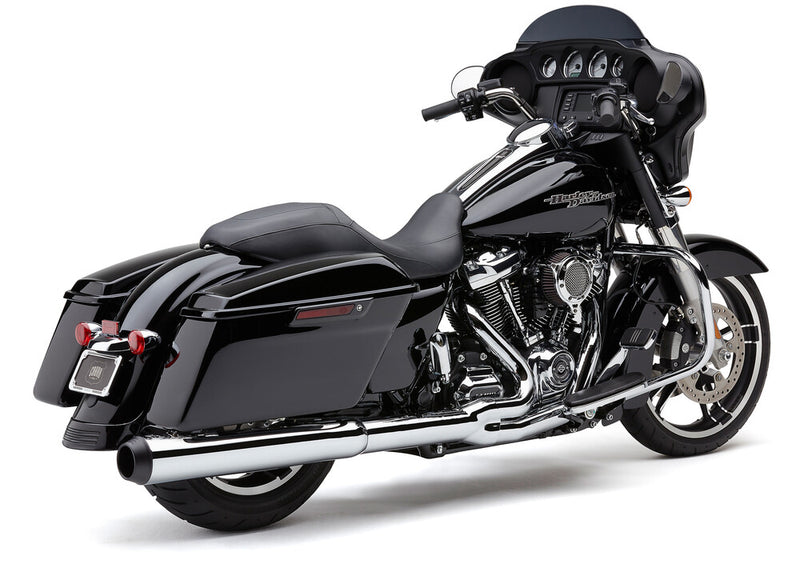 Cobra Powrflo 2-1 W Billet TIP Chrome FLH FLT - 6451 For Harley Touring 2017-2026