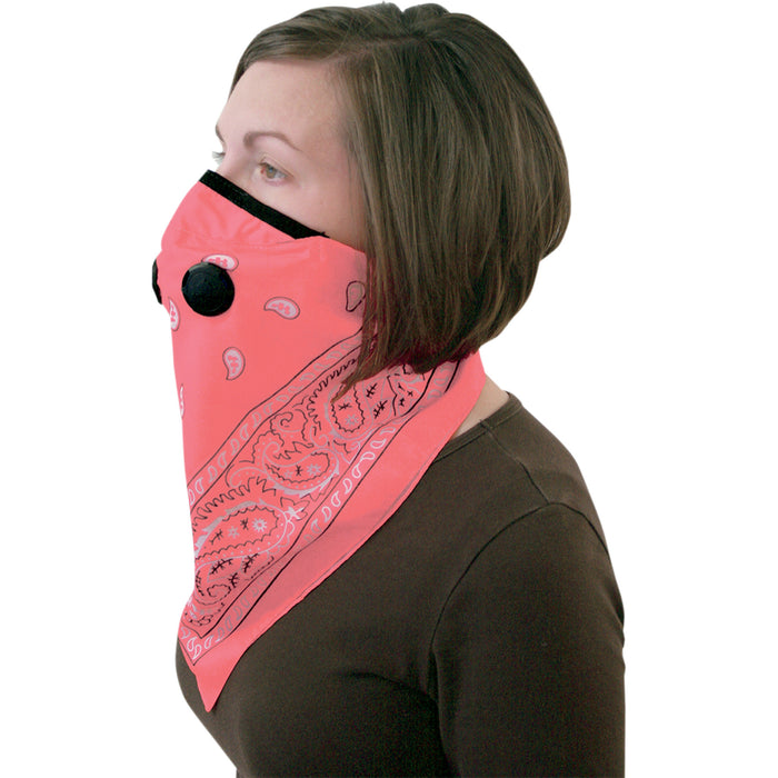 ATV-TEK 2503-0206 BDMPNK Pro Series Rider Bandana Dust Masks Bandana Dust Mask - Pink