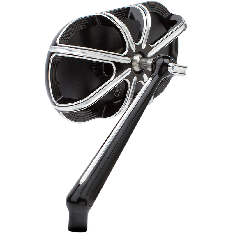 ARLEN NESS 0640-1201 13-160 Caged Series Mirror Mirror - Side View - Caged Series/10 Gauge - Black - Left