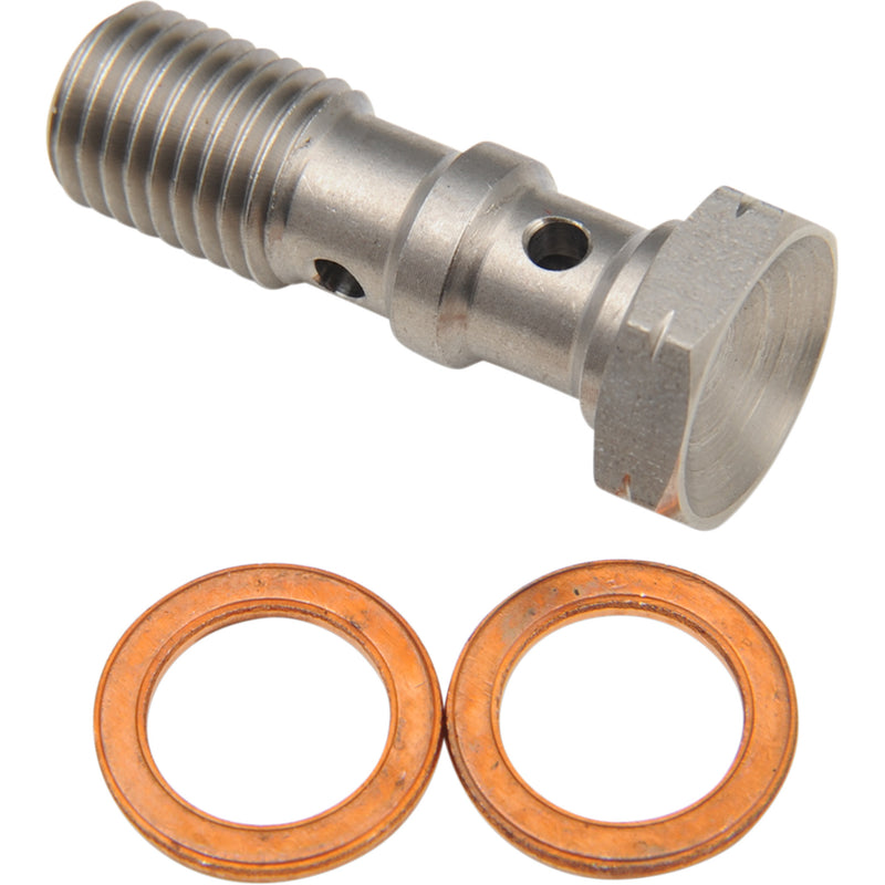 GOODRIDGE 993-03-32C P993-03-32C Banjo Bolt 600 Series Banjo Bolt - M10 x 1.25 - Double - Stainless Steel