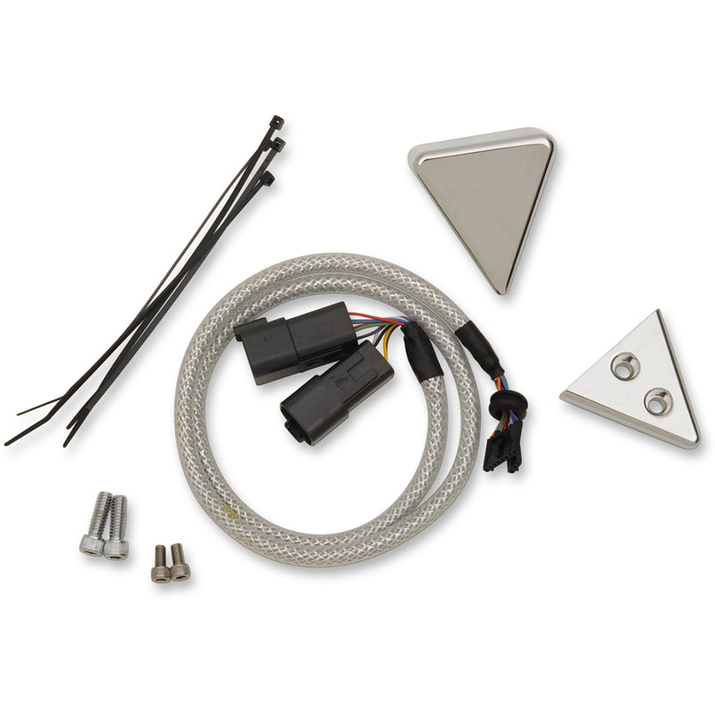 DAKOTA DIGITAL 2210-0118 AI-251 Speedometer Mount - Chrome Handlebar Clamp Mount for V-Bar - Includes Wiring Harness