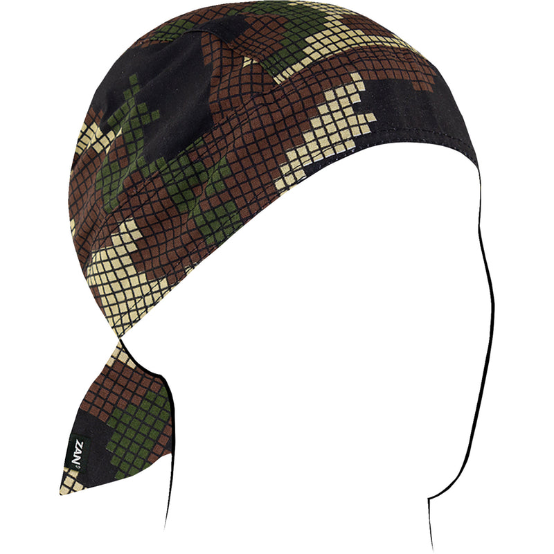 ZAN HEADGEAR 2504-0538 Z621 Flydanna® Cotton Headwrap digi woodland camo