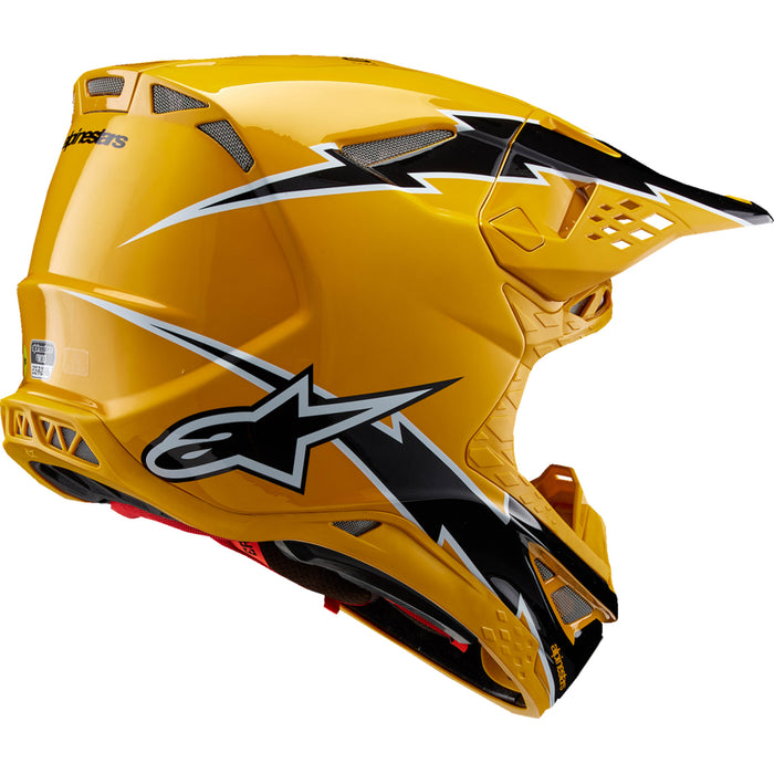 ALPINESTARS Supertech M10 Ampress MIPS® Helmet - Gloss Black/Yellow