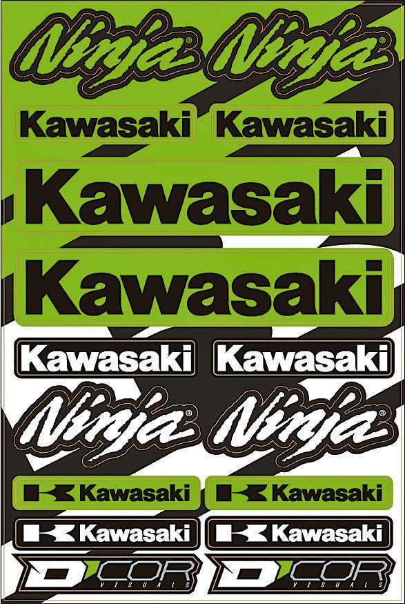 D'cor Visuals D-Cor Kawasaki Street Decal Sheet - 40-20-102