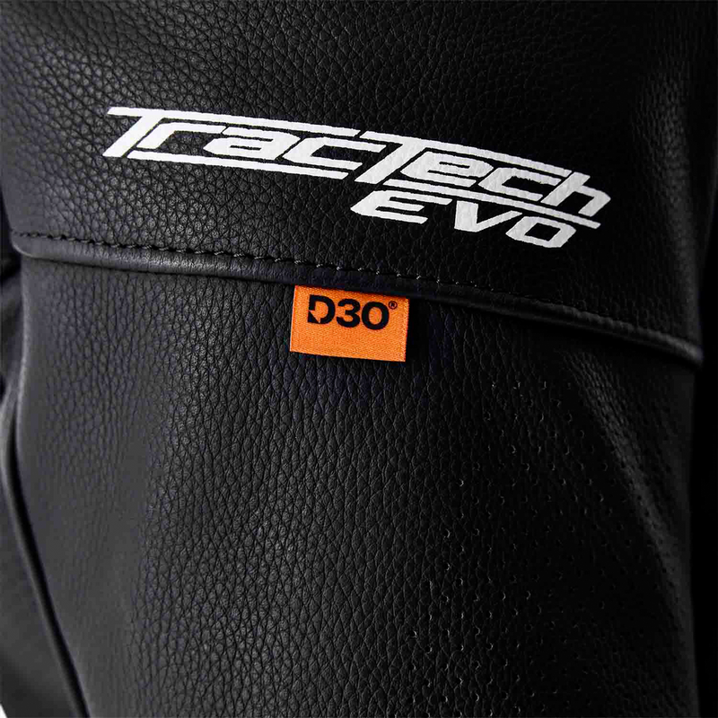 Rst 556-3635140 103635WHI-40 TRACTECH EVO D3O JACKET BLK/WHI LEATHER SM