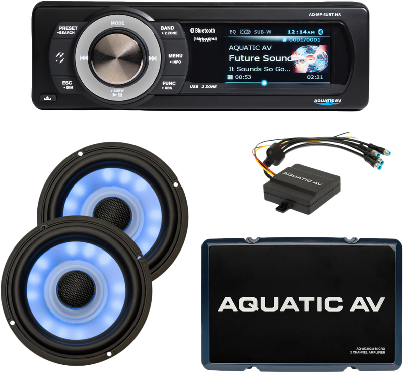 Aquatic Av Ultra Harley Package `98 - AQ-UHP3 For Harley Touring 1998-2013