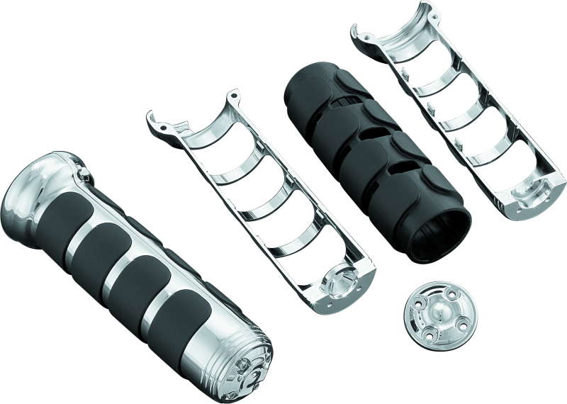 Kuryakyn 6183 ISO Grips For GL1800 With Heated Grips Chrome - Photo - Primary