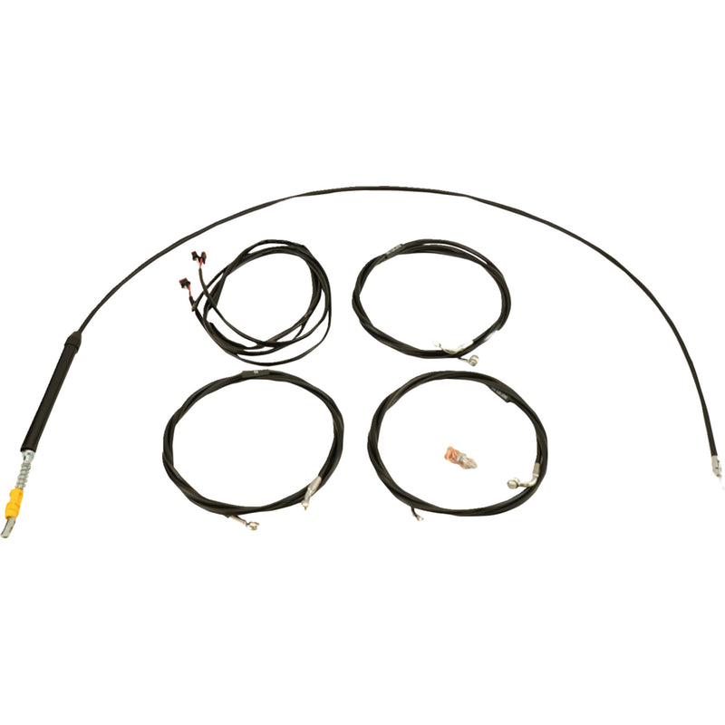 LA Choppers Complete Plug-And-Play Cable Kit 15" 17" Handlebars Black - LA-8059KT3-16B For Harley Touring 2023-2026