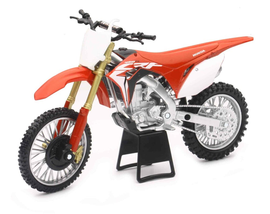 New Ray Toys 959-0096 49583 REPLICA 1:6 RACE BIKE 17 HONDA CRF450R RED