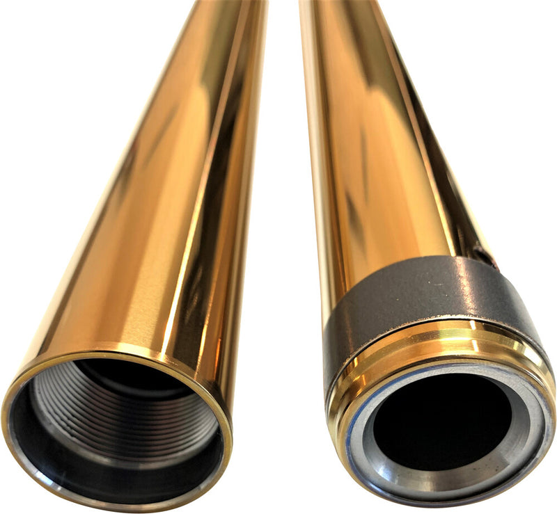 Pro One Gold Fork Tubes 49MM 25 1/2" - 105120G For Harley Motorcycles 2006-2017