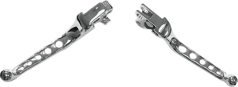 Harddrive 5-Hole Lever SET Chrome BIG Twin - 053520 For Harley Motorcycles 1996-2006