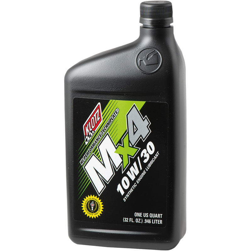 KLOTZ OIL 3601-0812 KL-870 MX4 TechniPlate® Synthetic Engine Oil MX4 Synthetic Engine Oil - 10W-30 - 1 U.S. quart