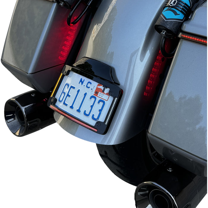 CUSTOM DYNAMICS 2030-2461 TF05-23-B License Plate Frame - LED - Black