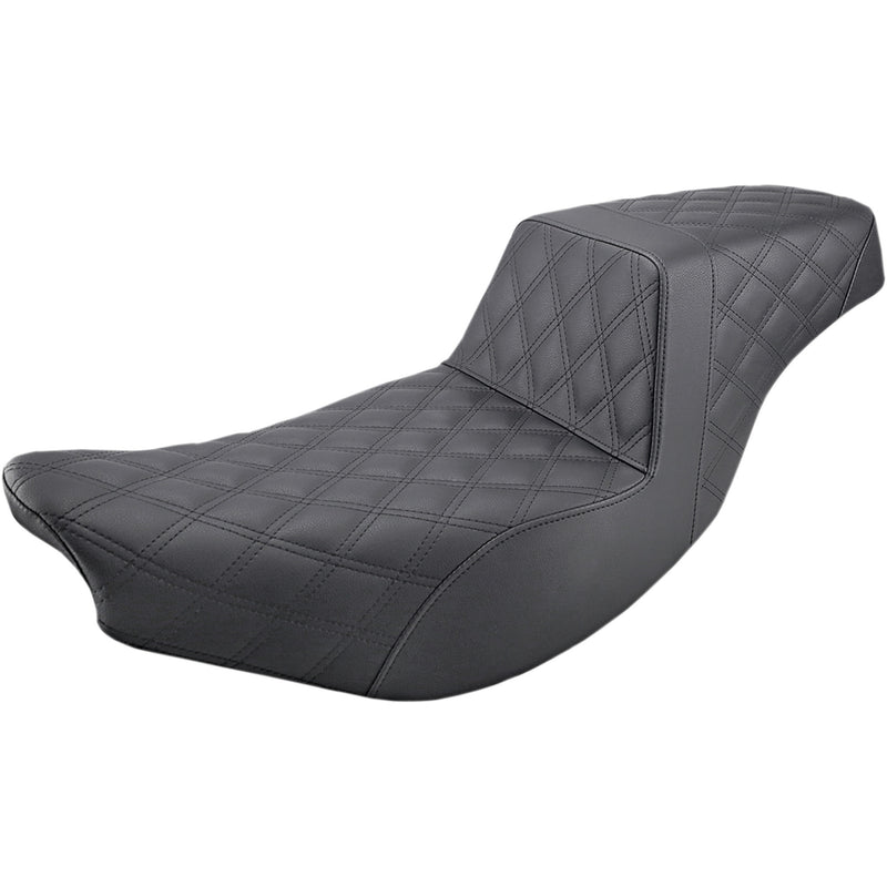 Saddlemen Step-Up Seat Full Lattice Stitch Black - I14-07-175 For Indian 2014-2025
