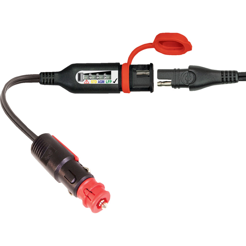 TECMATE 3807-0663 O-126V2 OptiMate™ Monitor O-126 din/auto plug to sae