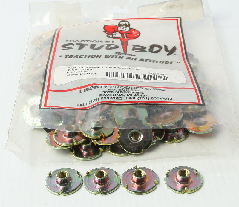 Stud Boy 18-33932 2020-P3 T-NUTS- 1" X 7MM- 96/PKG