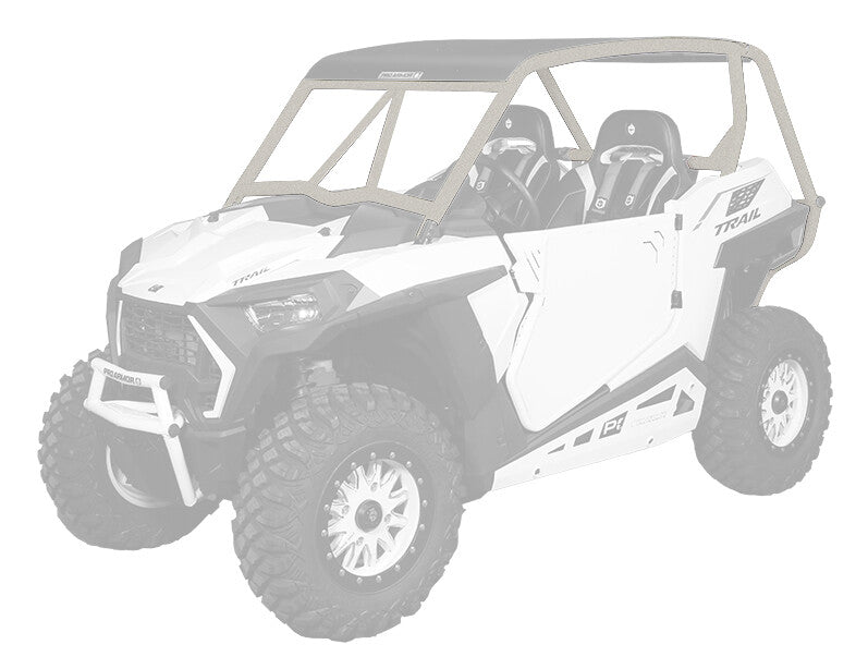 Pro Armor Loco Cage With V Intrusion Turbo Silver - P2116C022TS Polaris RZR 2021-2022
