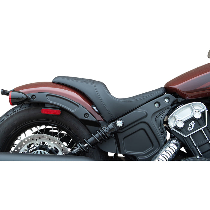 DRAG SPECIALTIES SEATS 0810-2255 3/4 Solo Seat black - diamond stitch - '18-'22 scout bobber