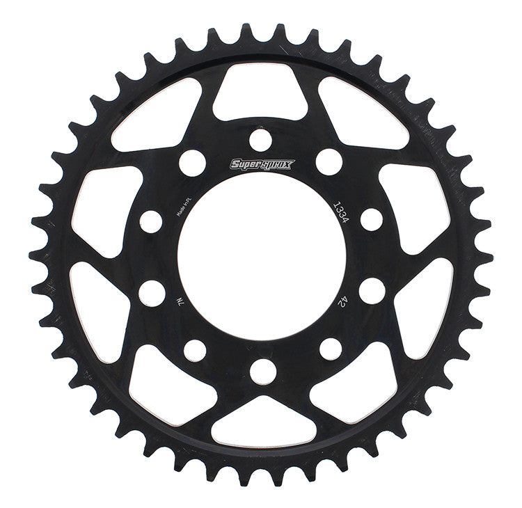 Supersprox Rear Sprocket Steel 42T-530 Black Honda TRI - RFE-1334-42-BLK For Triumph Motorcycles 1991-2004 | Honda Motorcycles 1990-2002