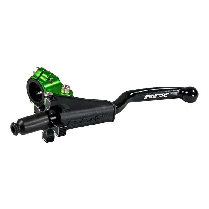 Rfx 739-0297 FXCA 90600 99GN CLUTCH LEVER ASSEMBLY GREEN W/ BLACK LEVER