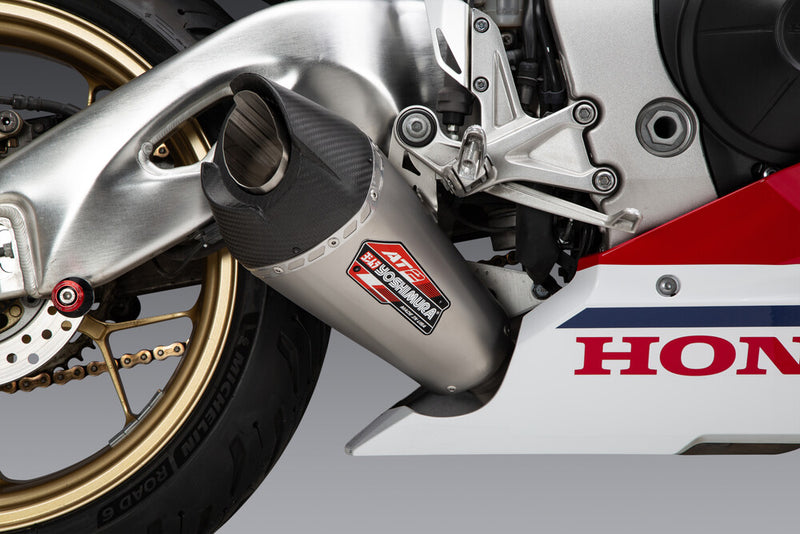 Yoshimura Exhaust Street AT2 Slip-ON SS-SS-CF - 12202BP521 Honda CBR1000RR 2021-2025