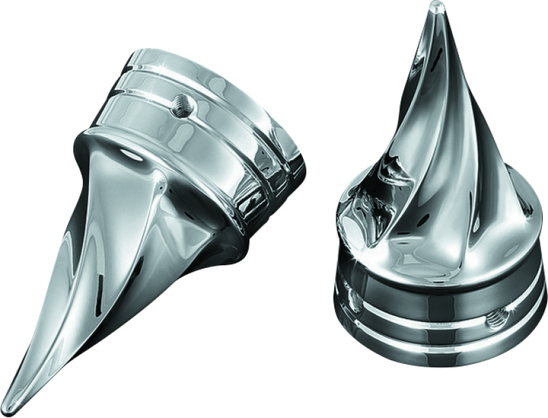 Kuryakyn 1219 Twisted Axle Caps Chrome - Photo - Primary