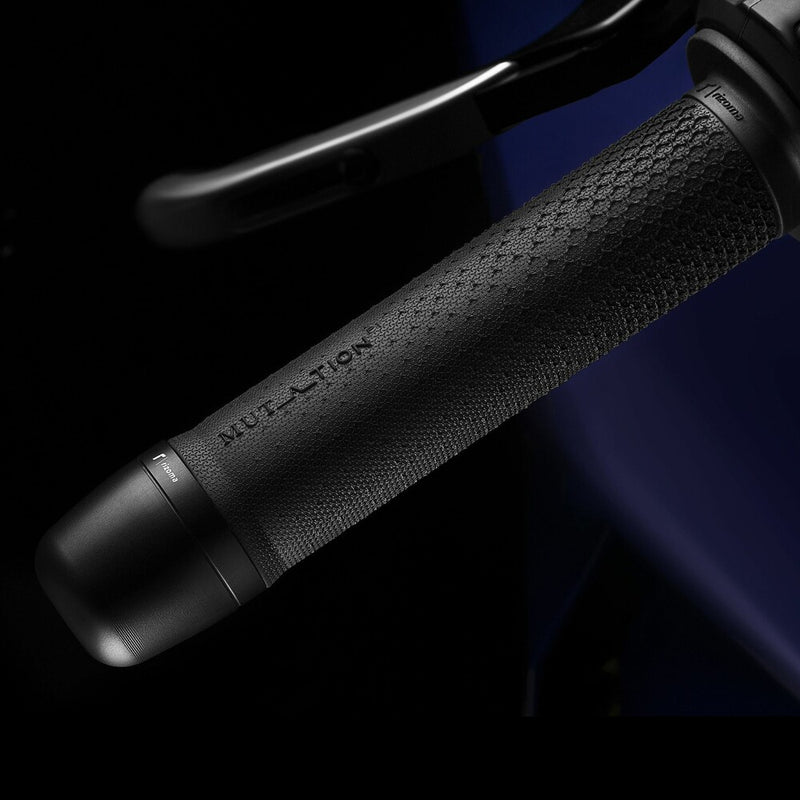 Rizoma Grips Mutation P1 Black - GR150B For Ducati Motorcycles 2023 | Aprilia 660 / Tuono 660 / Tuono 660 Factory 2023