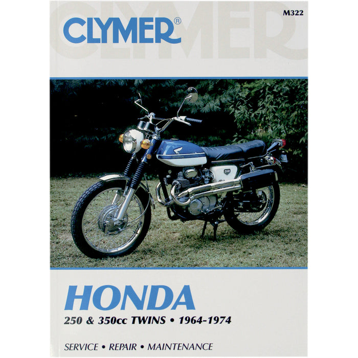 CLYMER M322 CM322 Motorcycle Repair Manual — Honda Manual - Honda 250/350 Twins