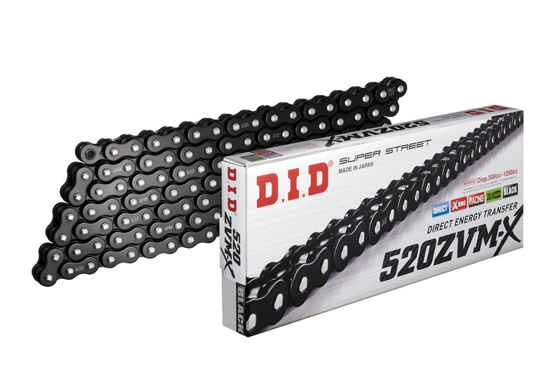 D.i.d 690-42120BK 520ZVMXB120Z SUPER STREET 520ZVMX-120 BLACK/BLACK